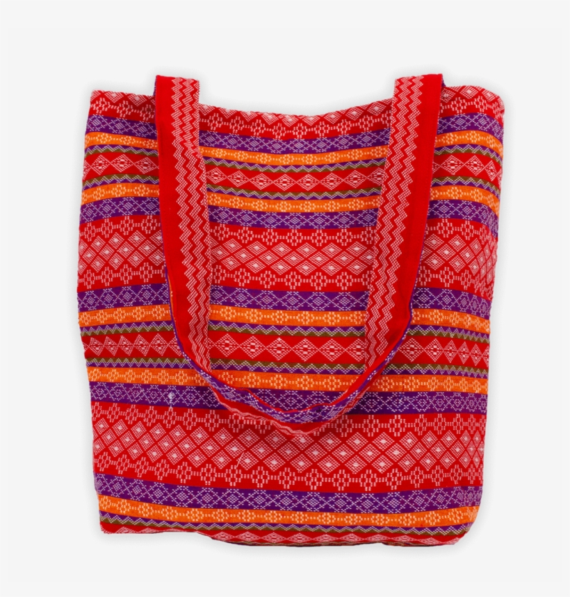 Red, Orange, And Purple Checker Diamond Pattern Tote - Shoulder Bag, transparent png download