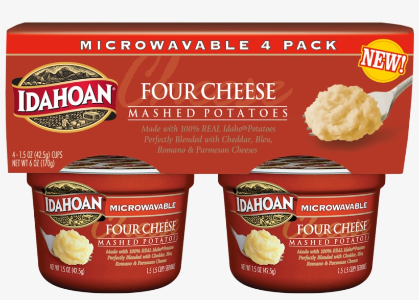 4ct 4cheese Cup - Idahoan Potato Flakes, transparent png download