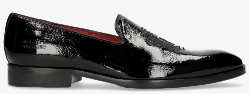 Loafers Prince 2 Patent Soft Black Embrodery Crown - Slip-on Shoe, transparent png download