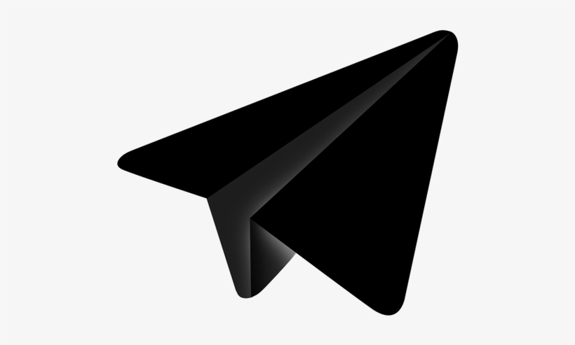 Телеграм Черный, transparent png download