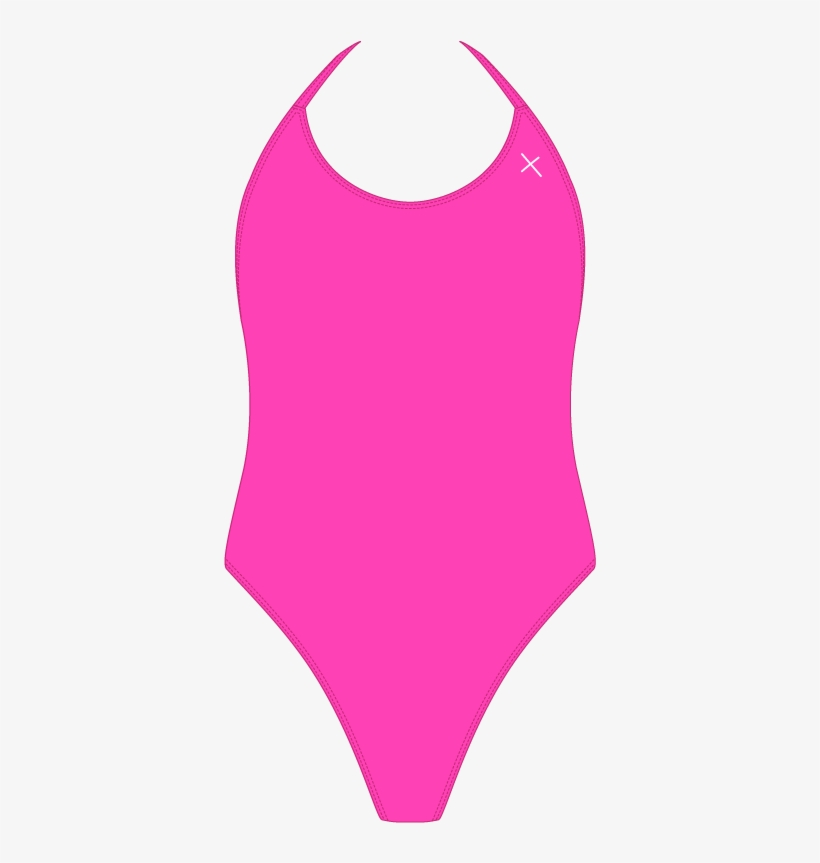 Hot Pink Halter One Piece Maillot Transparent PNG 1200x900 Free