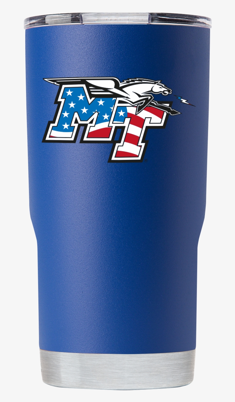 Mtsu Blue Raiders 30 Oz "red,white,blue" Blue Tumbler - Pint Glass, transparent png download