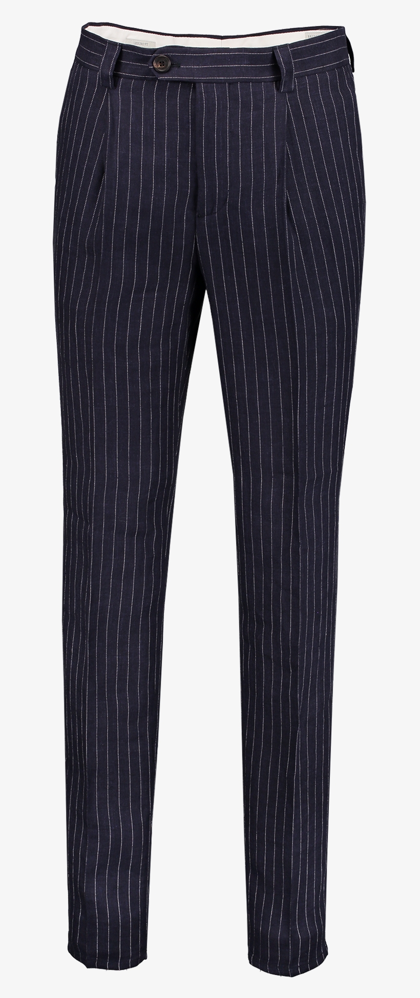 Pinstripe Single Pleat Trouser - Pocket, transparent png download
