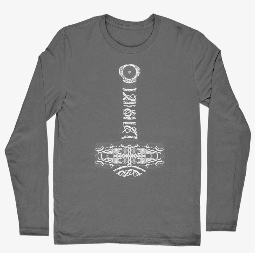 Thors Hammer ﻿long Sleeve T-shirt - Long-sleeved T-shirt, transparent png download
