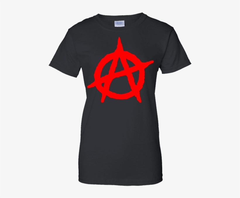 Anarchy Anarchist Symbol Logo Protest Demo T-shirt - T-shirt, transparent png download