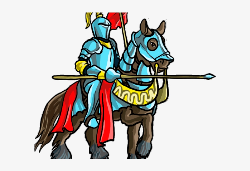 Drawn Knight Medieval Knight - Knight Cartoon Png, transparent png download