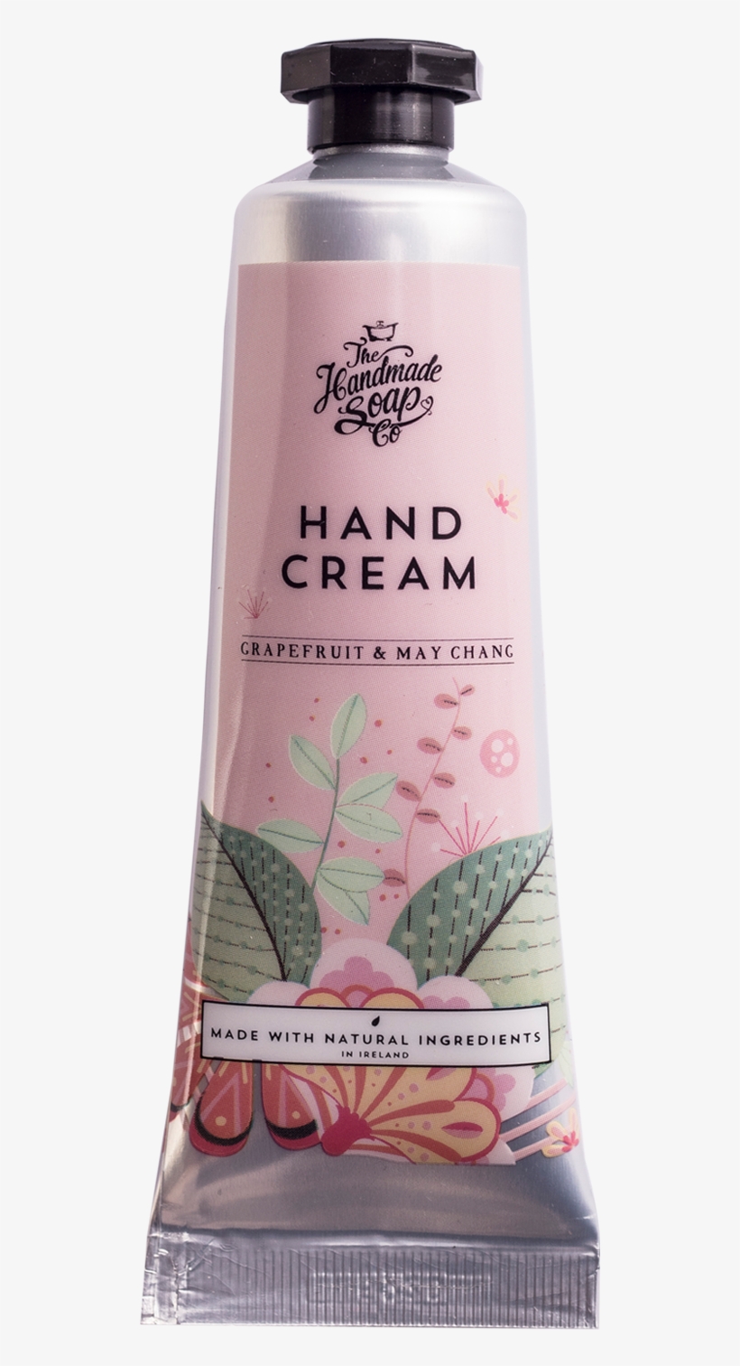 Handmade Natural Grapefruit Hand Cream Tube Travel - Bottle, transparent png download