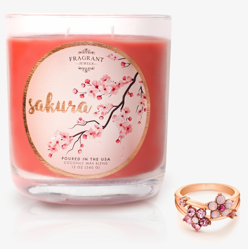 Sakura - Jewel Candle - Engagement Ring, transparent png download