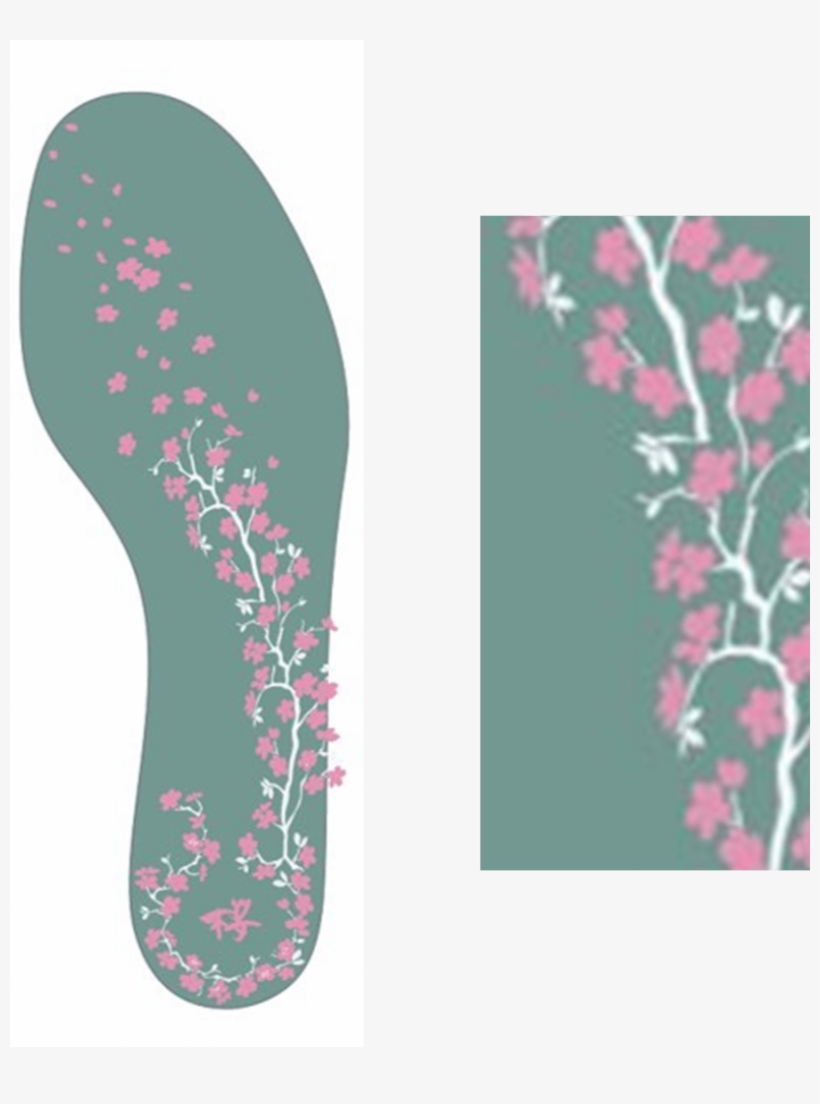 Sakura-themed Adidas Geek Impulse - Flip-flops, transparent png download