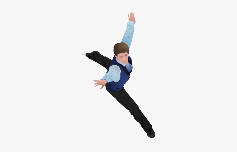 Figure Skating Png Photo - Male Figure Skater Clip Art, transparent png download