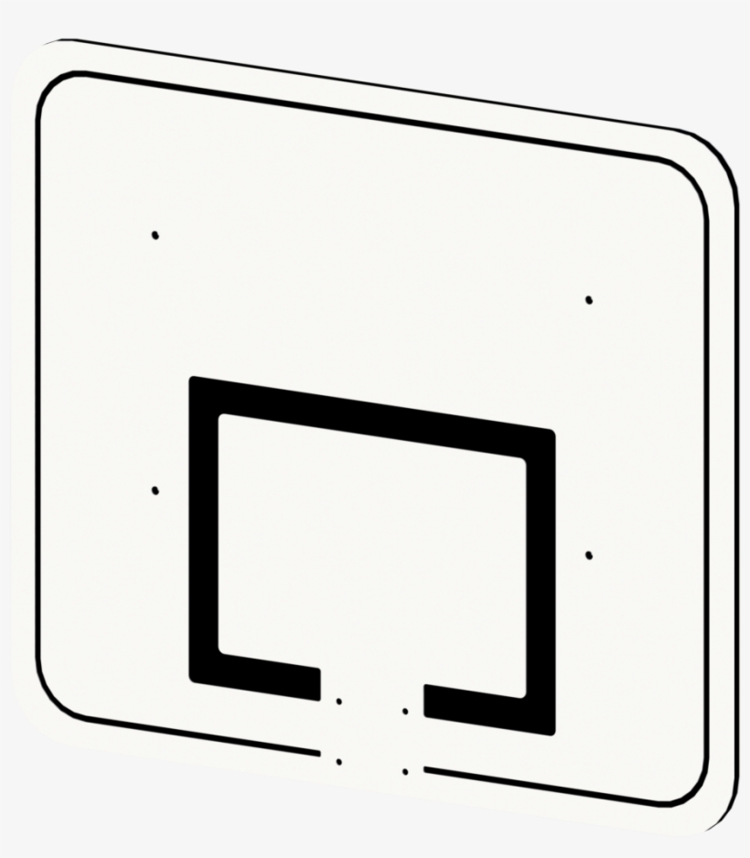 Basketball Backboard - Display Device, transparent png download
