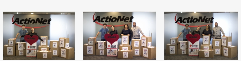 Actionet Employees Display Clothing Donations To American, transparent png download