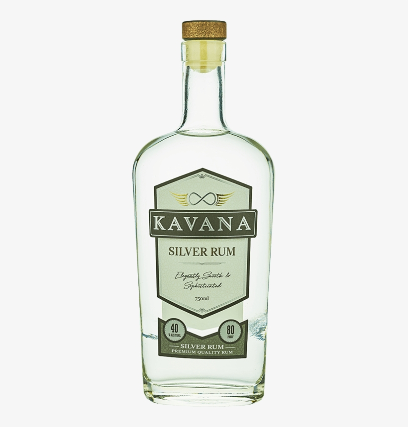 Kavana Rum - Glass Bottle, transparent png download