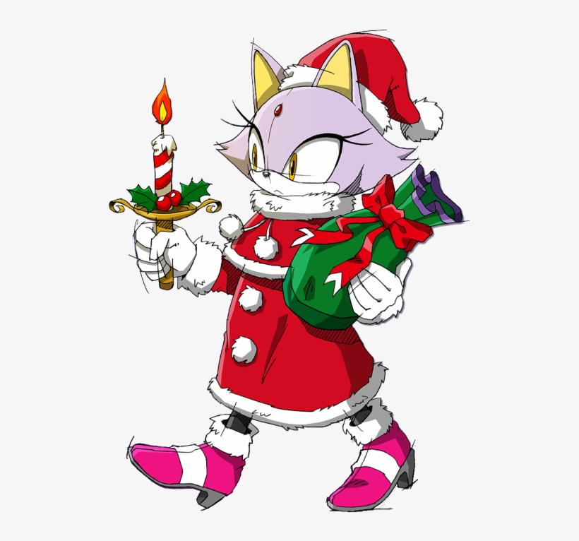 Christmas Bell Clipart - Blaze The Cat Christmas, transparent png download