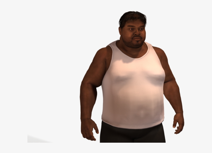 Com Fat Man In Line - Fatman Png, transparent png download