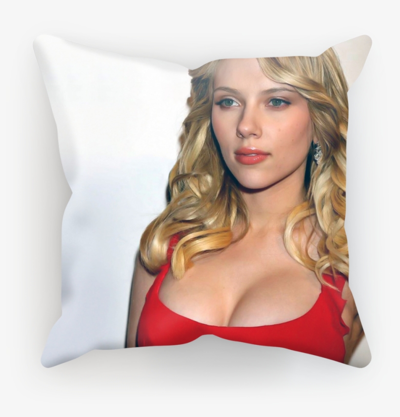 Scarlett Johansson ﻿sublimation Cushion Cover - World Most Beautiful Womens, transparent png download