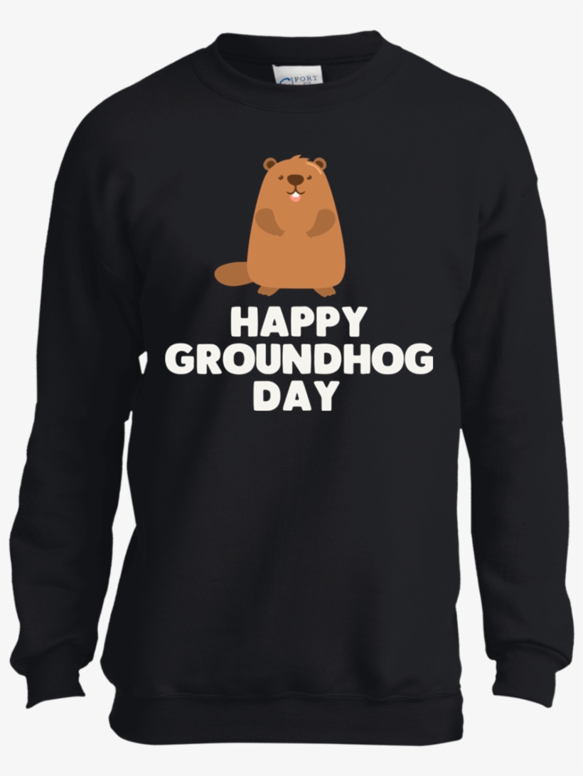 Awesome And Funny Happy Groundhog Day Youth Teeever - Sweatshirt, transparent png download