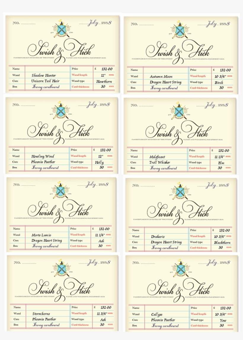 Bringing Home Ezra - Ollivanders Receipt, transparent png download
