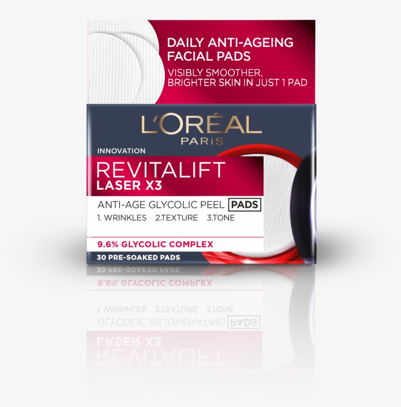 Revitalift Anti-age Glycolic Peel Pads - Loreal Color Appeal Trio Pro, transparent png download