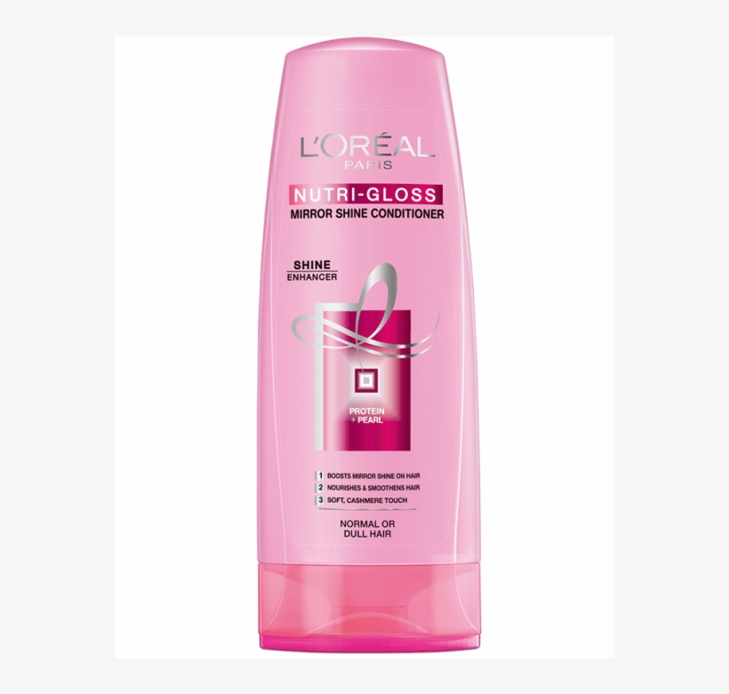Large - Loreal Paris Conditioner Nutri Gloss Mirror Shine, transparent png download