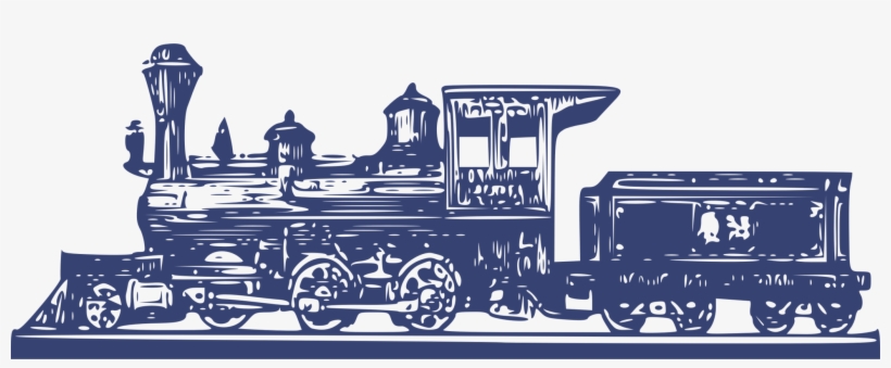 Train Rail Transport Steam Engine Steam Locomotive - Steam Train Clip Art Blue, transparent png download