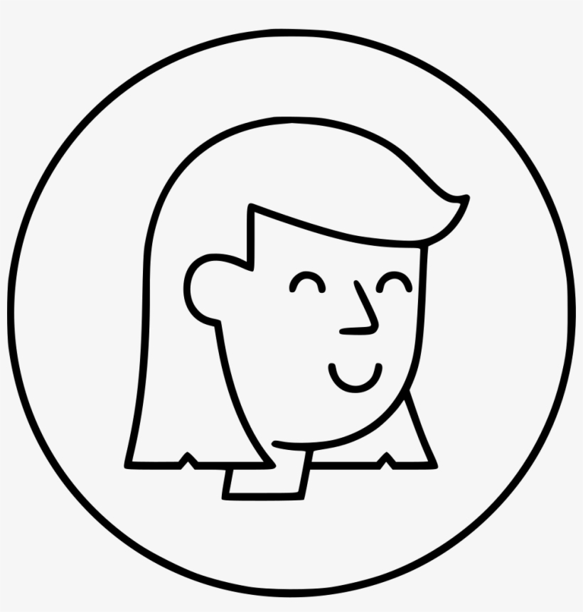 Face Woman Comments - Line Art, transparent png download