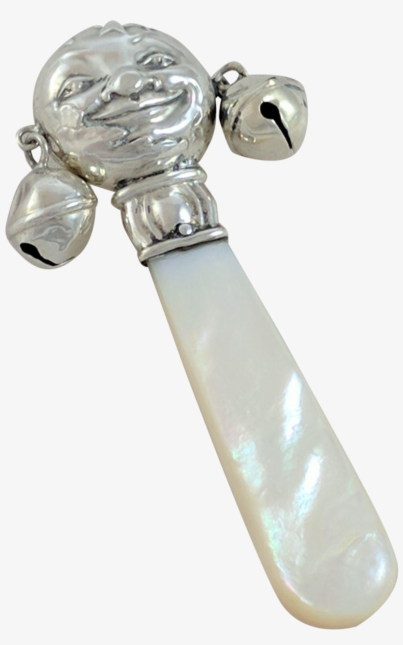 Sterling Silver Baby Rattle - Body Jewelry, transparent png download