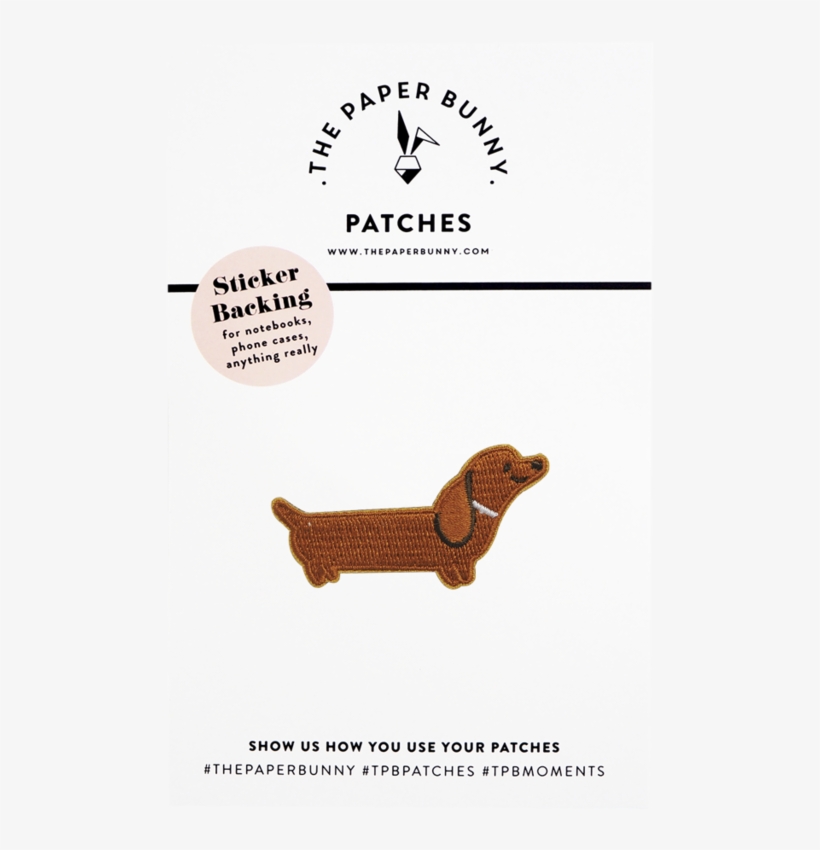 Piper The Dachshund Patch - Dachshund, transparent png download