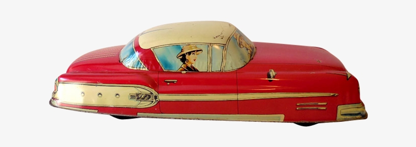 Giant Rare 20 Inch Marx Tin Litho Family Sedan Toy - Convertible, transparent png download