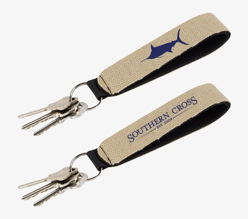 Southern Cross Burlap-neoprene Keychain, Accessories - Strap, transparent png download