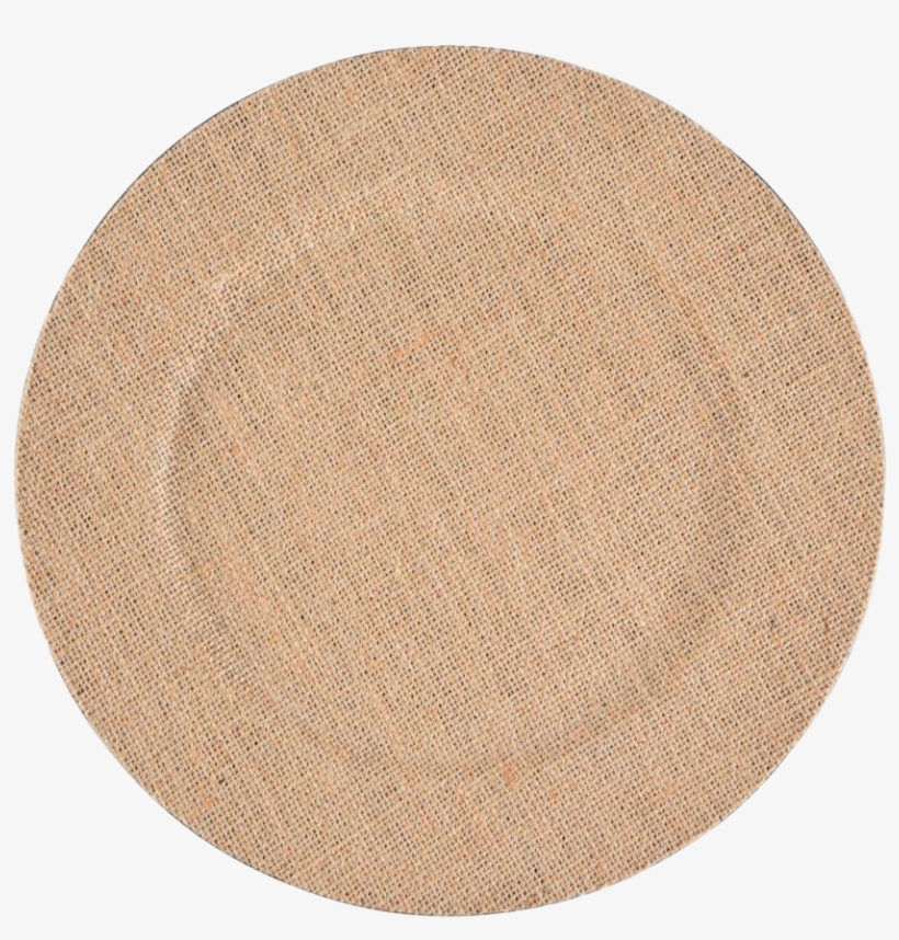 Charger - Burlap - Circle, transparent png download