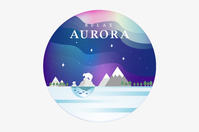 Aurora Bear Cutedesign Cuteicon Cute Bear Visual Design - Graphic Design, transparent png download