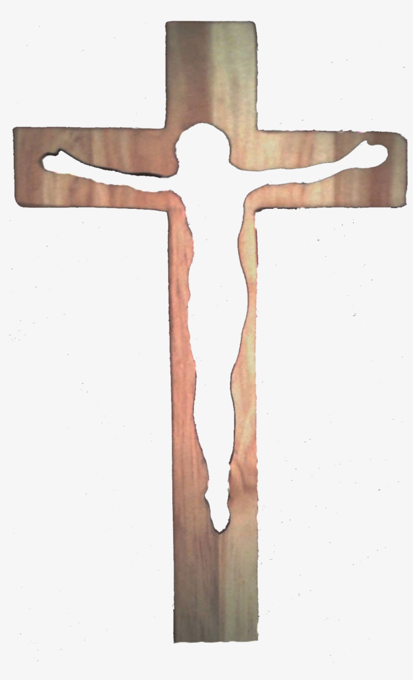 Curved Design Pine Cross - Cross, transparent png download
