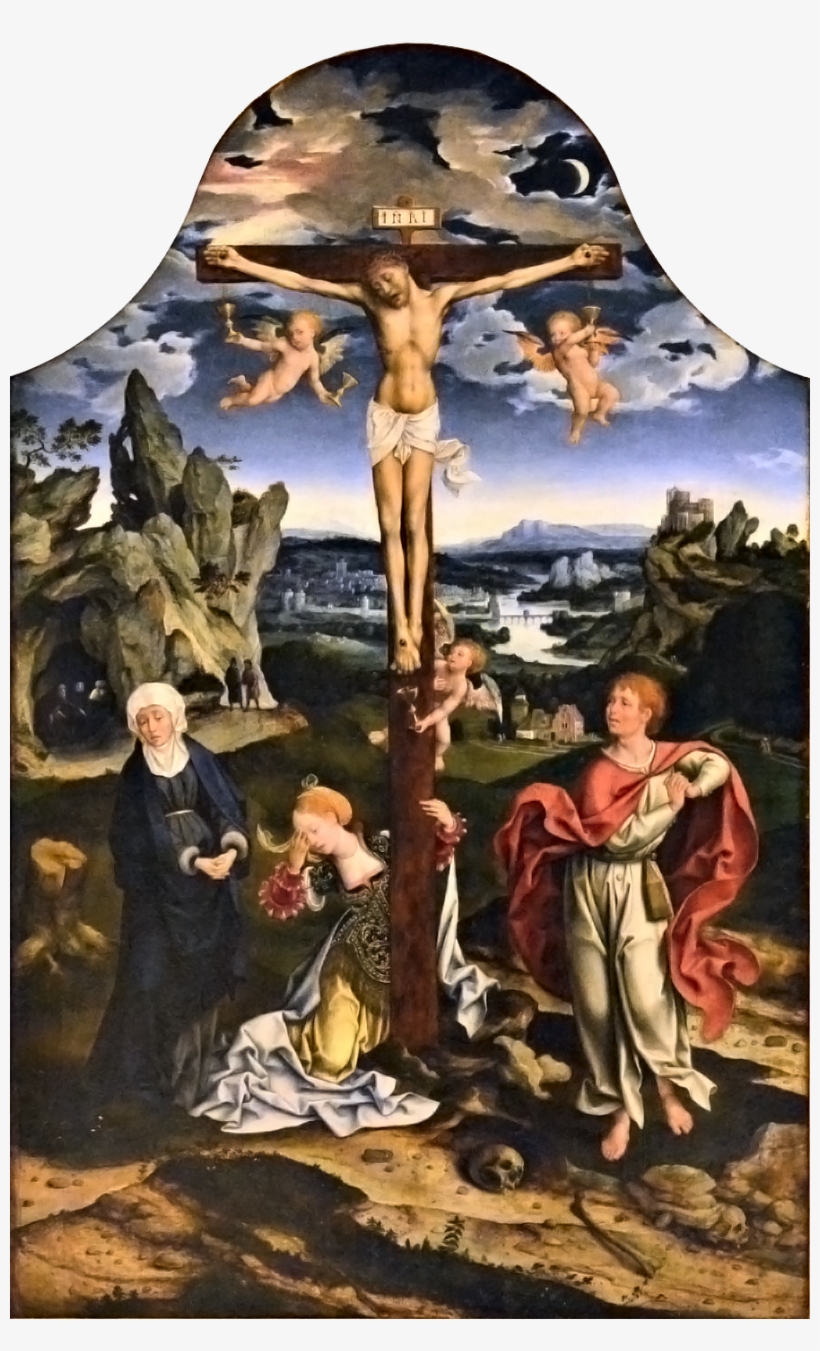 Joos Van Cleve Crucifixion - Joos Van Cleve Capodimonte, transparent png download
