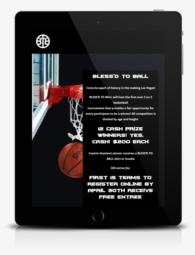 Website Design & Development For Las Vegas Basketball - Basketball, transparent png download