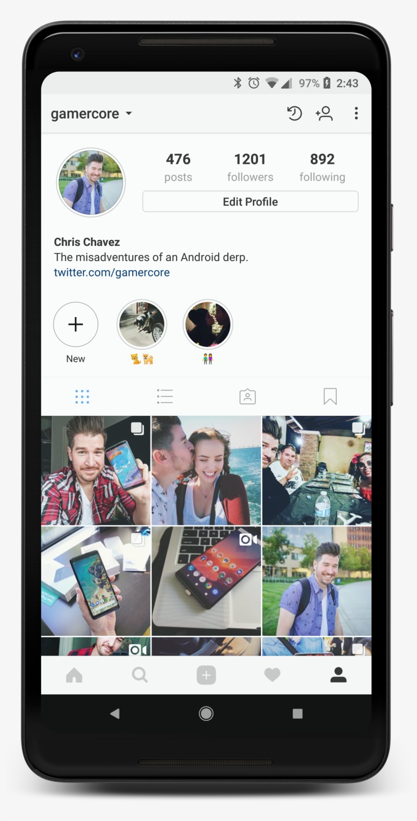 How To Use Instagram's New Highlight Feature To Pin - Smartphone, transparent png download