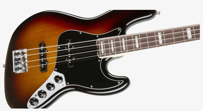 Bass Guitars - Fender Jazz Elite V Black, transparent png download