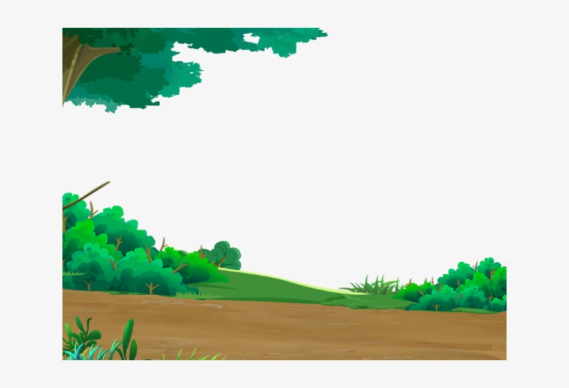 Drawn Lawn Grass Hill - ภาพ สนาม หญ้า การ์ตูน, transparent png download