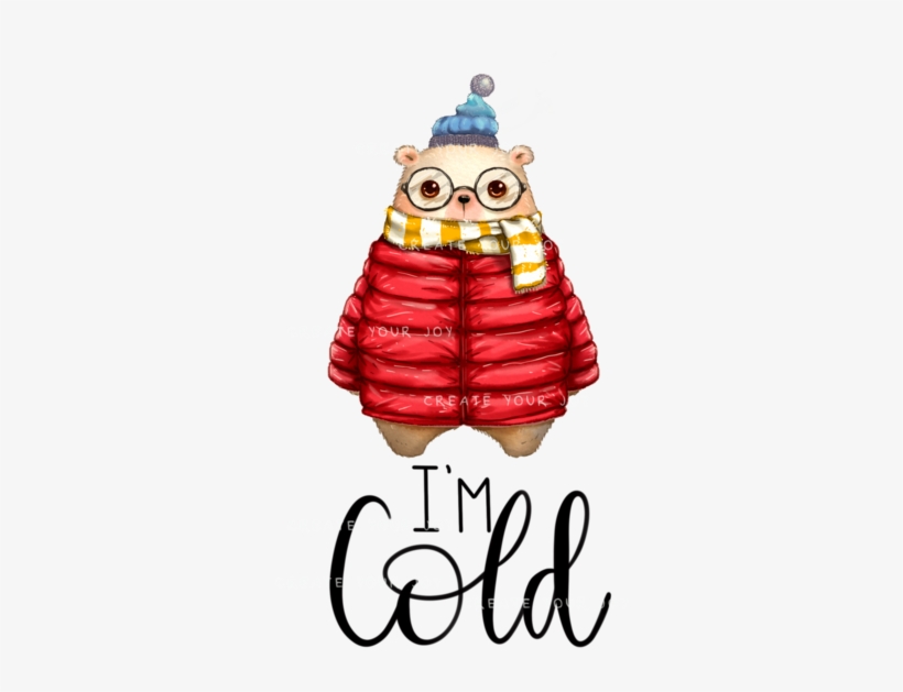 I'm Cold Cozy Animal Digital Download Png File - Owl, transparent png download