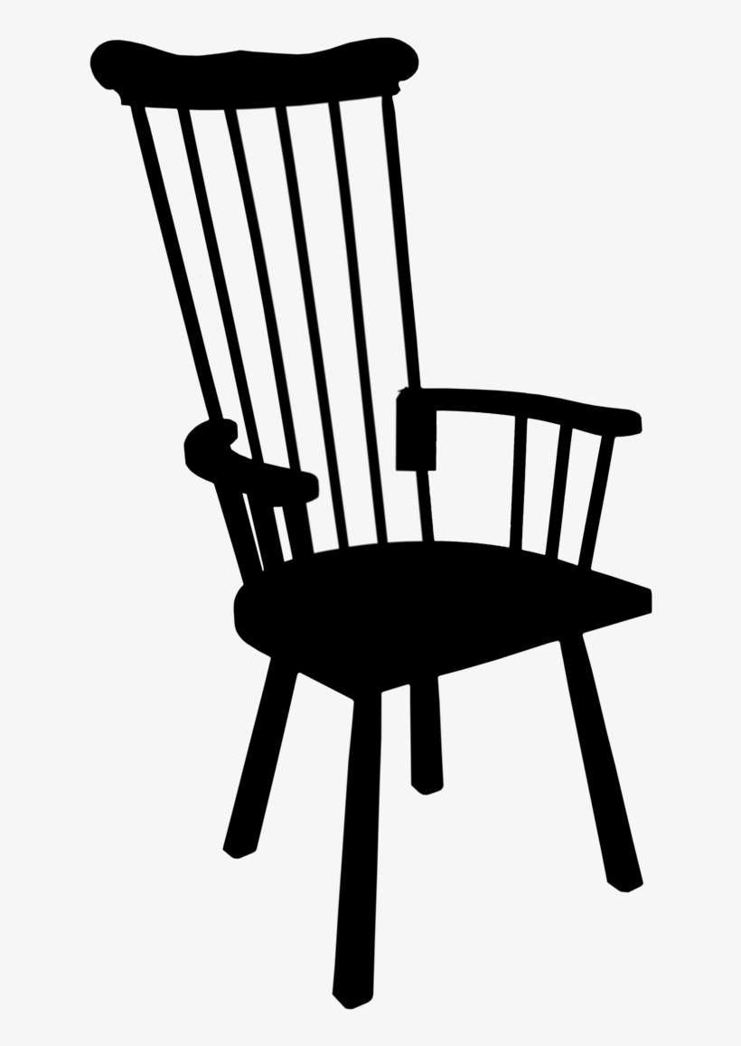 Curule Chair Silhouette - Windsor Chair, transparent png download