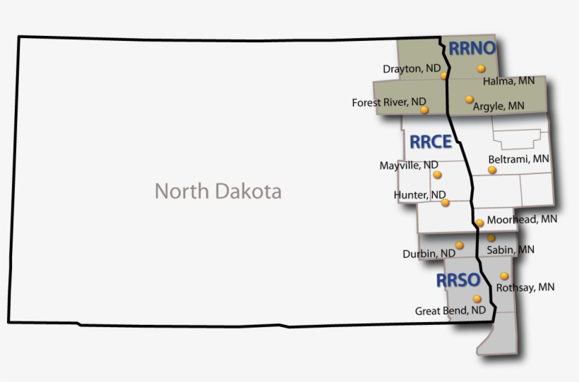 Red River Central Minnesota & North Dakota - Diagram, transparent png download