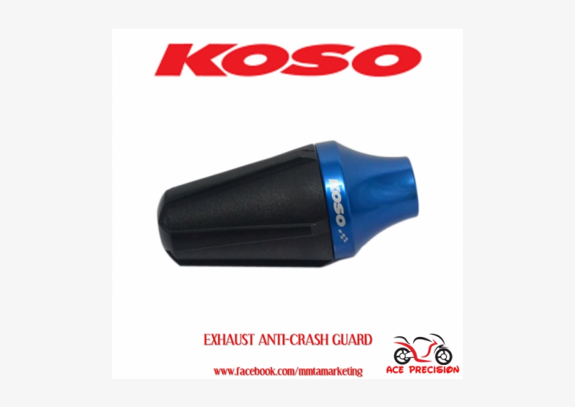 Exhaust Anti Crash Guard Blue - Koso, transparent png download
