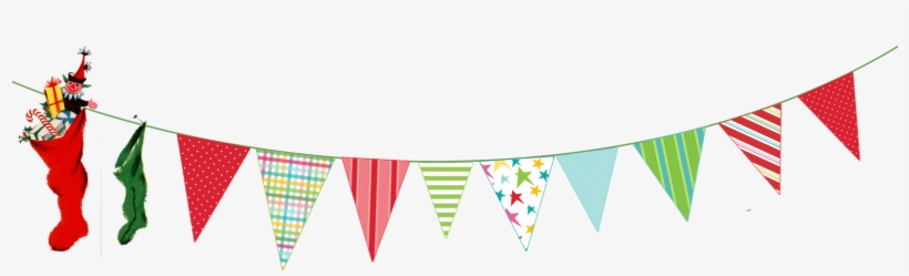 Pretty Little Studio - Transparent Christmas Bunting Clipart, transparent png download