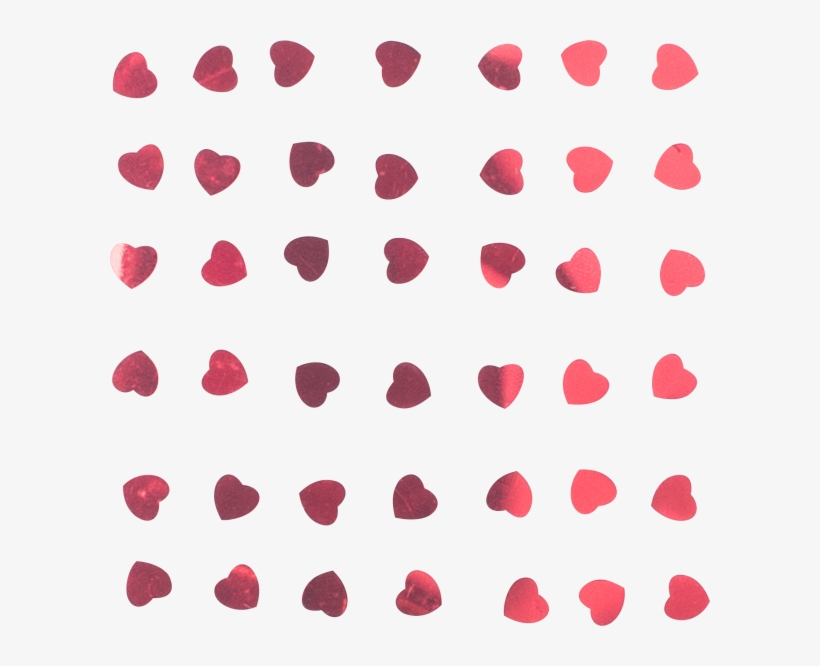Confetti Heart Red, 0,6cm, transparent png download