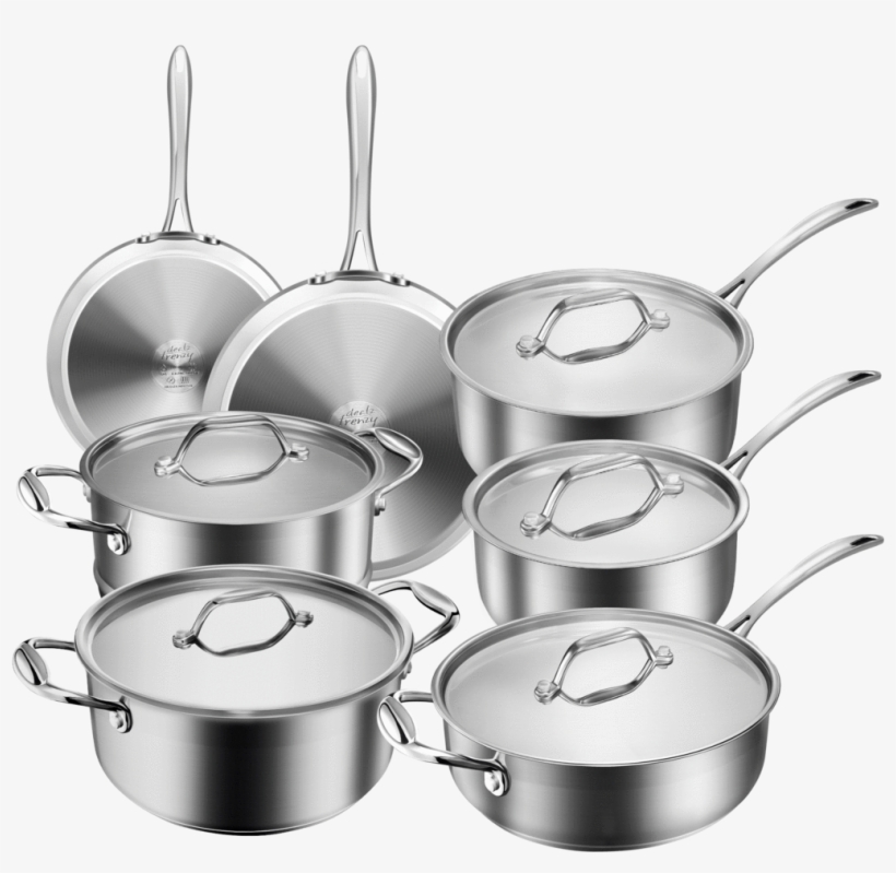 Dealz Frenzy Multiclad Pro Cookware Set,classic Pots - Sauté Pan, transparent png download