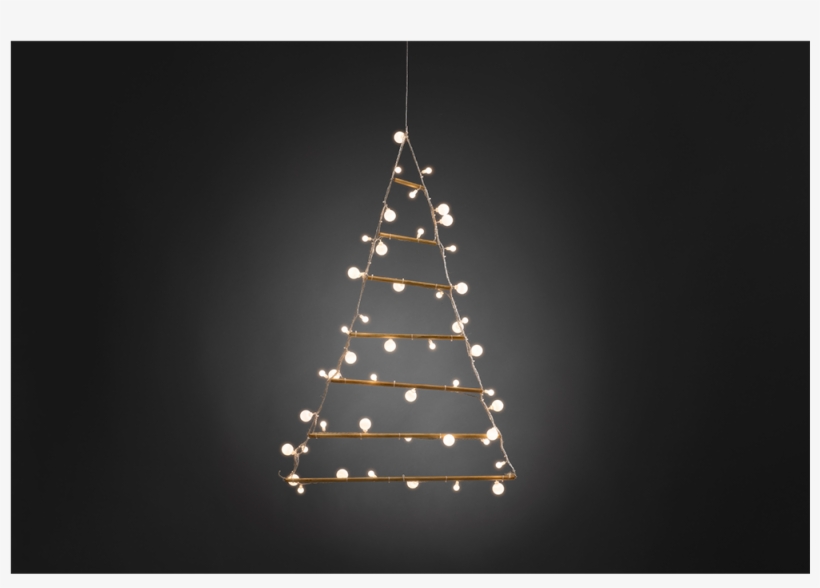Wooden Pyramid With Led Lighting - Alberi Di Natale Legno A Piramide, transparent png download