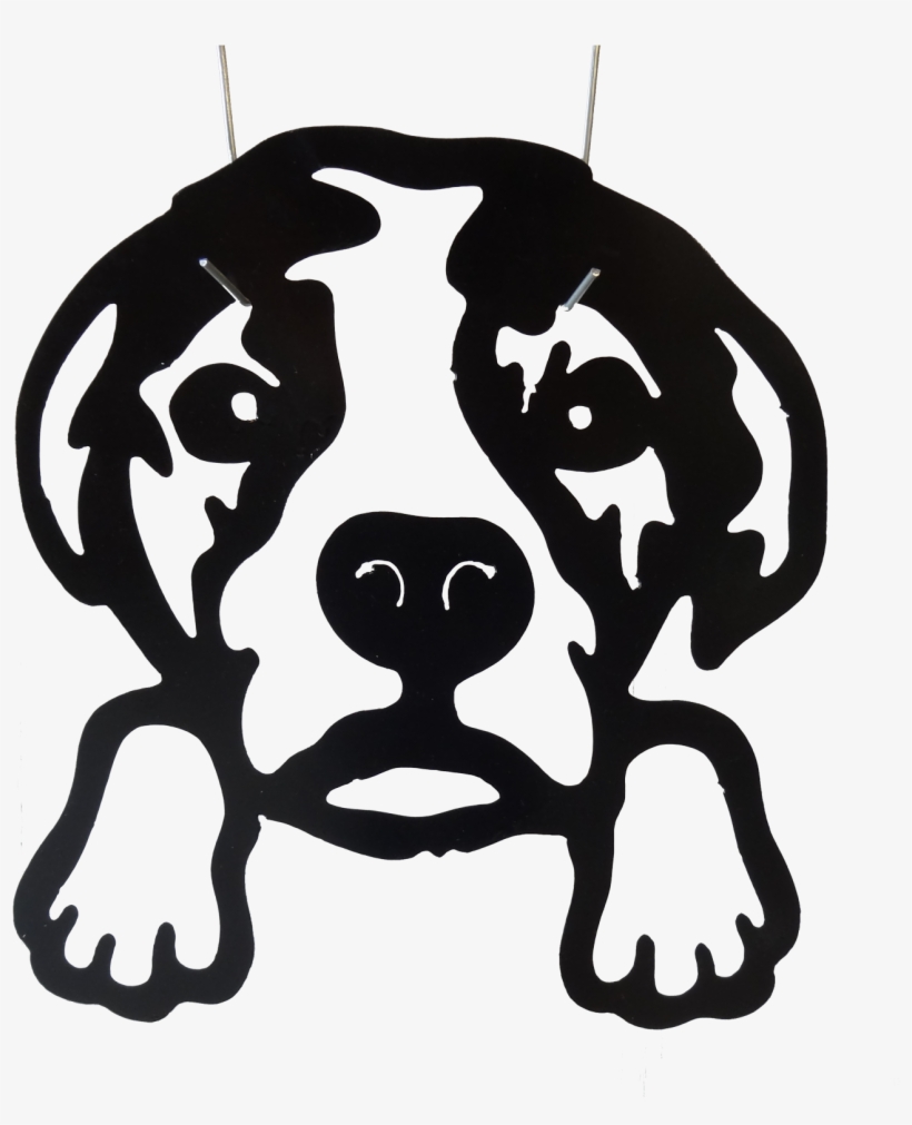 Dog Head On Fence, transparent png download