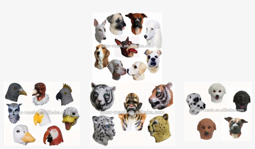 Hongxintoy Brand Rubber Dog Head Mask Latex Adult Size - Great Dane, transparent png download