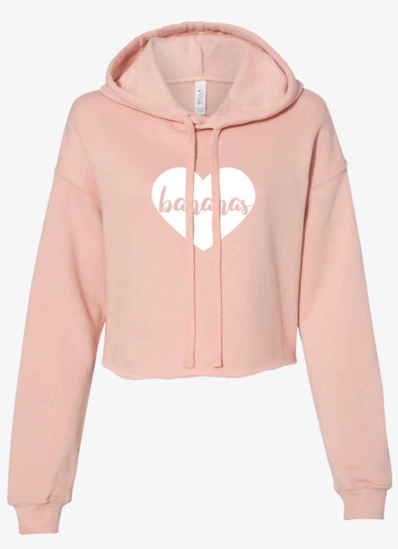 Heart Cropped Hoodie, transparent png download
