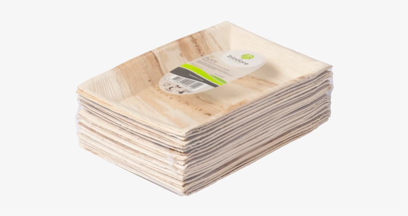Biodore® Plate, Rectangular, 1 Compartment, Palm Frond,, transparent png download